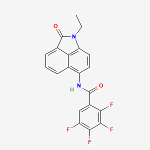 N-(1-ethyl-2-oxobenzo[cd]indol-6-yl)-2,3,4,5-tetrafluorobenzamide