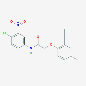 molecular formula C19H21ClN2O4 B3584561 2-(2-tert-butyl-4-methylphenoxy)-N-(4-chloro-3-nitrophenyl)acetamide 