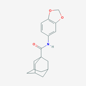 molecular formula C18H21NO3 B358458 N-(1,3-Benzodioxol-5-yl)-1-adamantanecarboxamide CAS No. 307525-95-7