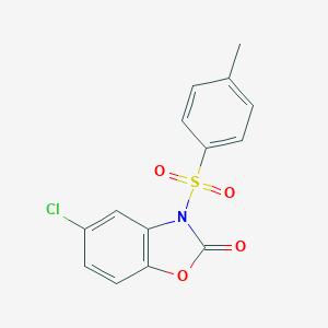 molecular formula C14H10ClNO4S B358461 5-chloro-3-[(4-methylphenyl)sulfonyl]-1,3-benzoxazol-2(3H)-one CAS No. 353262-47-2