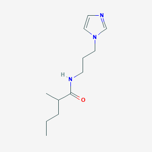 molecular formula C12H21N3O B358463 N-(3-imidazol-1-ylpropyl)-2-methylpentanamide CAS No. 349429-56-7