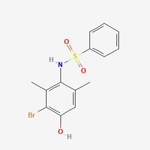 N-(3-bromo-4-hydroxy-2,6-dimethylphenyl)benzenesulfonamide