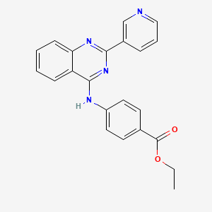 ethyl 4-((2-(pyridin-3-yl)quinazolin-4-yl)amino)benzoate