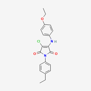 3-chloro-4-[(4-ethoxyphenyl)amino]-1-(4-ethylphenyl)-1H-pyrrole-2,5-dione