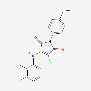 3-chloro-4-[(2,3-dimethylphenyl)amino]-1-(4-ethylphenyl)-1H-pyrrole-2,5-dione