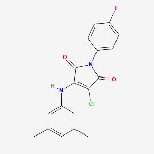 3-chloro-4-[(3,5-dimethylphenyl)amino]-1-(4-iodophenyl)-1H-pyrrole-2,5-dione