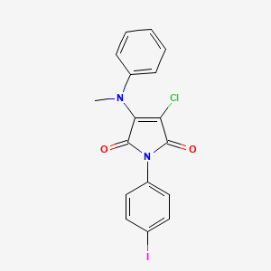 3-chloro-1-(4-iodophenyl)-4-[methyl(phenyl)amino]-1H-pyrrole-2,5-dione