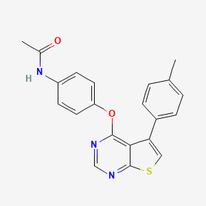 N-(4-{[5-(4-methylphenyl)thieno[2,3-d]pyrimidin-4-yl]oxy}phenyl)acetamide