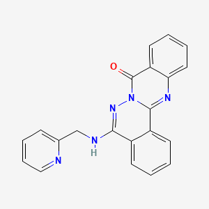 5-[(2-pyridinylmethyl)amino]-8H-phthalazino[1,2-b]quinazolin-8-one