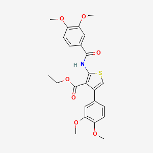 ethyl 2-[(3,4-dimethoxybenzoyl)amino]-4-(3,4-dimethoxyphenyl)-3-thiophenecarboxylate