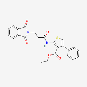 ethyl 2-{[3-(1,3-dioxo-1,3-dihydro-2H-isoindol-2-yl)propanoyl]amino}-4-phenyl-3-thiophenecarboxylate