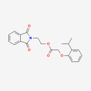 2-(1,3-dioxo-1,3-dihydro-2H-isoindol-2-yl)ethyl (2-isopropylphenoxy)acetate