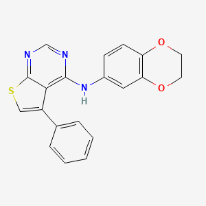 N-(2,3-dihydro-1,4-benzodioxin-6-yl)-5-phenylthieno[2,3-d]pyrimidin-4-amine