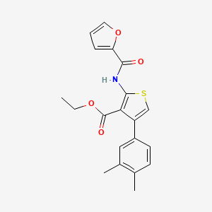 Ethyl 4-(3,4-dimethylphenyl)-2-(furan-2-carbonylamino)thiophene-3-carboxylate