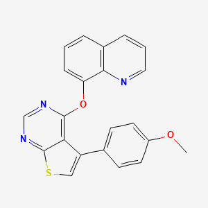 5-(4-Methoxyphenyl)-4-quinolin-8-yloxythieno[2,3-d]pyrimidine