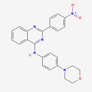 N-[4-(morpholin-4-yl)phenyl]-2-(4-nitrophenyl)quinazolin-4-amine