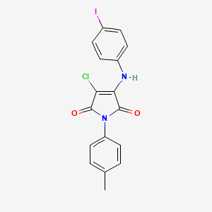 3-Chloro-4-(4-iodoanilino)-1-(4-methylphenyl)pyrrole-2,5-dione