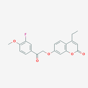 4-ethyl-7-[2-(3-fluoro-4-methoxyphenyl)-2-oxoethoxy]-2H-chromen-2-one