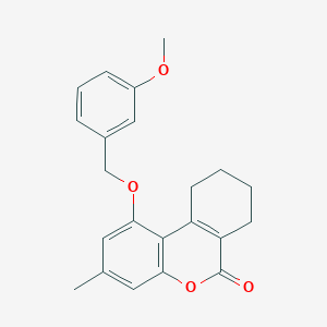 1-[(3-methoxybenzyl)oxy]-3-methyl-7,8,9,10-tetrahydro-6H-benzo[c]chromen-6-one