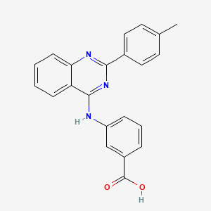 3-[[2-(4-Methylphenyl)quinazolin-4-yl]amino]benzoic acid