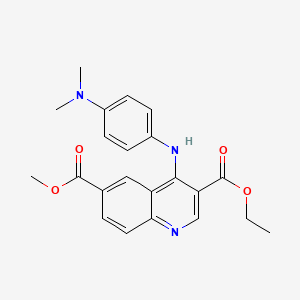 3-ethyl 6-methyl 4-{[4-(dimethylamino)phenyl]amino}-3,6-quinolinedicarboxylate