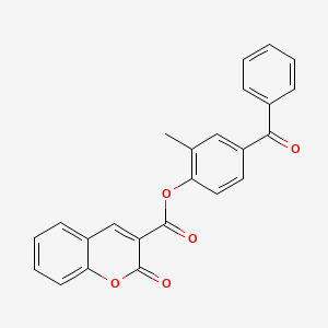 4-benzoyl-2-methylphenyl 2-oxo-2H-chromene-3-carboxylate