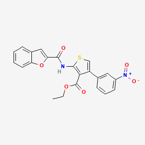 ethyl 2-[(1-benzofuran-2-ylcarbonyl)amino]-4-(3-nitrophenyl)-3-thiophenecarboxylate