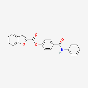 4-(anilinocarbonyl)phenyl 1-benzofuran-2-carboxylate