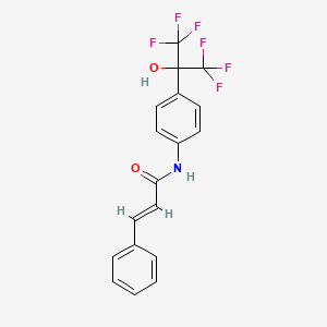 N-(4-(1,1,1,3,3,3-hexafluoro-2-hydroxypropan-2-yl)phenyl)cinnamamide