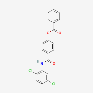 4-{[(2,5-dichlorophenyl)amino]carbonyl}phenyl benzoate