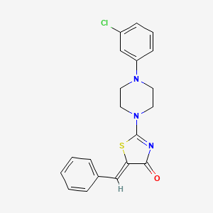 5-benzylidene-2-[4-(3-chlorophenyl)-1-piperazinyl]-1,3-thiazol-4(5H)-one