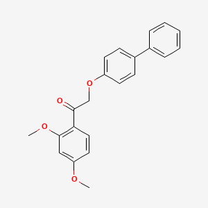 1-(2,4-Dimethoxyphenyl)-2-(4-phenylphenoxy)ethanone