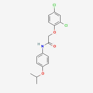 molecular formula C17H17Cl2NO3 B3585531 2-(2,4-dichlorophenoxy)-N-(4-propan-2-yloxyphenyl)acetamide 