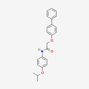 2-(4-phenylphenoxy)-N-(4-propan-2-yloxyphenyl)acetamide