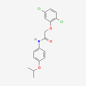 molecular formula C17H17Cl2NO3 B3585540 2-(2,5-dichlorophenoxy)-N-(4-isopropoxyphenyl)acetamide 