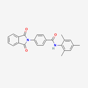 molecular formula C24H20N2O3 B3585564 4-(1,3-dioxo-1,3-dihydro-2H-isoindol-2-yl)-N-mesitylbenzamide 