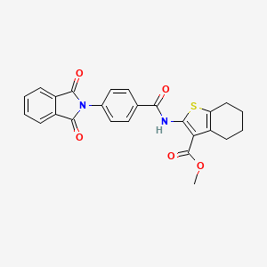 Methyl 2-[[4-(1,3-dioxoisoindol-2-yl)benzoyl]amino]-4,5,6,7-tetrahydro-1-benzothiophene-3-carboxylate