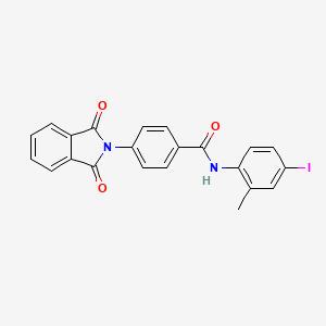 4-(1,3-dioxo-1,3-dihydro-2H-isoindol-2-yl)-N-(4-iodo-2-methylphenyl)benzamide