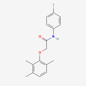 molecular formula C17H18INO2 B3585626 N-(4-iodophenyl)-2-(2,3,6-trimethylphenoxy)acetamide 