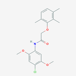 N-(4-chloro-2,5-dimethoxyphenyl)-2-(2,3,6-trimethylphenoxy)acetamide