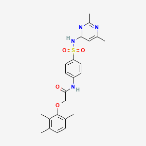 molecular formula C23H26N4O4S B3585664 N-[4-[(2,6-dimethylpyrimidin-4-yl)sulfamoyl]phenyl]-2-(2,3,6-trimethylphenoxy)acetamide 