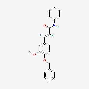 3-[4-(benzyloxy)-3-methoxyphenyl]-N-cyclohexylacrylamide