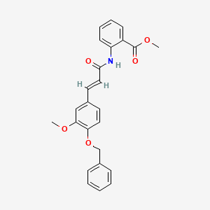 methyl 2-({3-[4-(benzyloxy)-3-methoxyphenyl]acryloyl}amino)benzoate