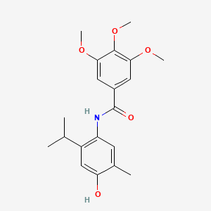 N-(4-hydroxy-5-methyl-2-propan-2-ylphenyl)-3,4,5-trimethoxybenzamide