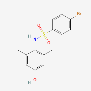 molecular formula C14H14BrNO3S B3585746 4-bromo-N-(4-hydroxy-2,6-dimethylphenyl)benzenesulfonamide 