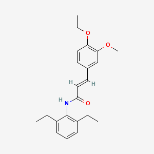 N-(2,6-diethylphenyl)-3-(4-ethoxy-3-methoxyphenyl)acrylamide