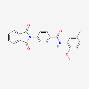 4-(1,3-dioxoisoindol-2-yl)-N-(2-methoxy-5-methylphenyl)benzamide