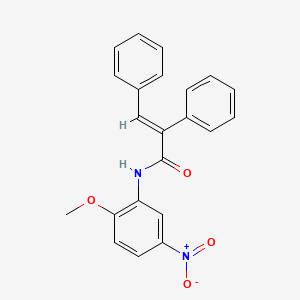 N-(2-methoxy-5-nitrophenyl)-2,3-diphenylacrylamide