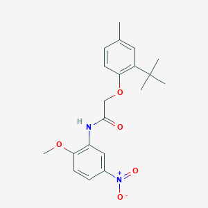 molecular formula C20H24N2O5 B3585777 2-(2-tert-butyl-4-methylphenoxy)-N-(2-methoxy-5-nitrophenyl)acetamide 