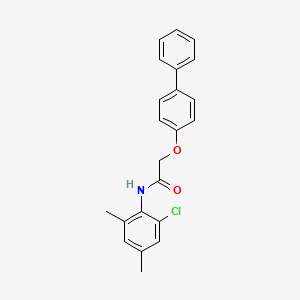 2-(4-biphenylyloxy)-N-(2-chloro-4,6-dimethylphenyl)acetamide